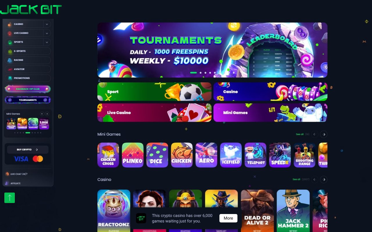 Screenshot of jackbit-us.com