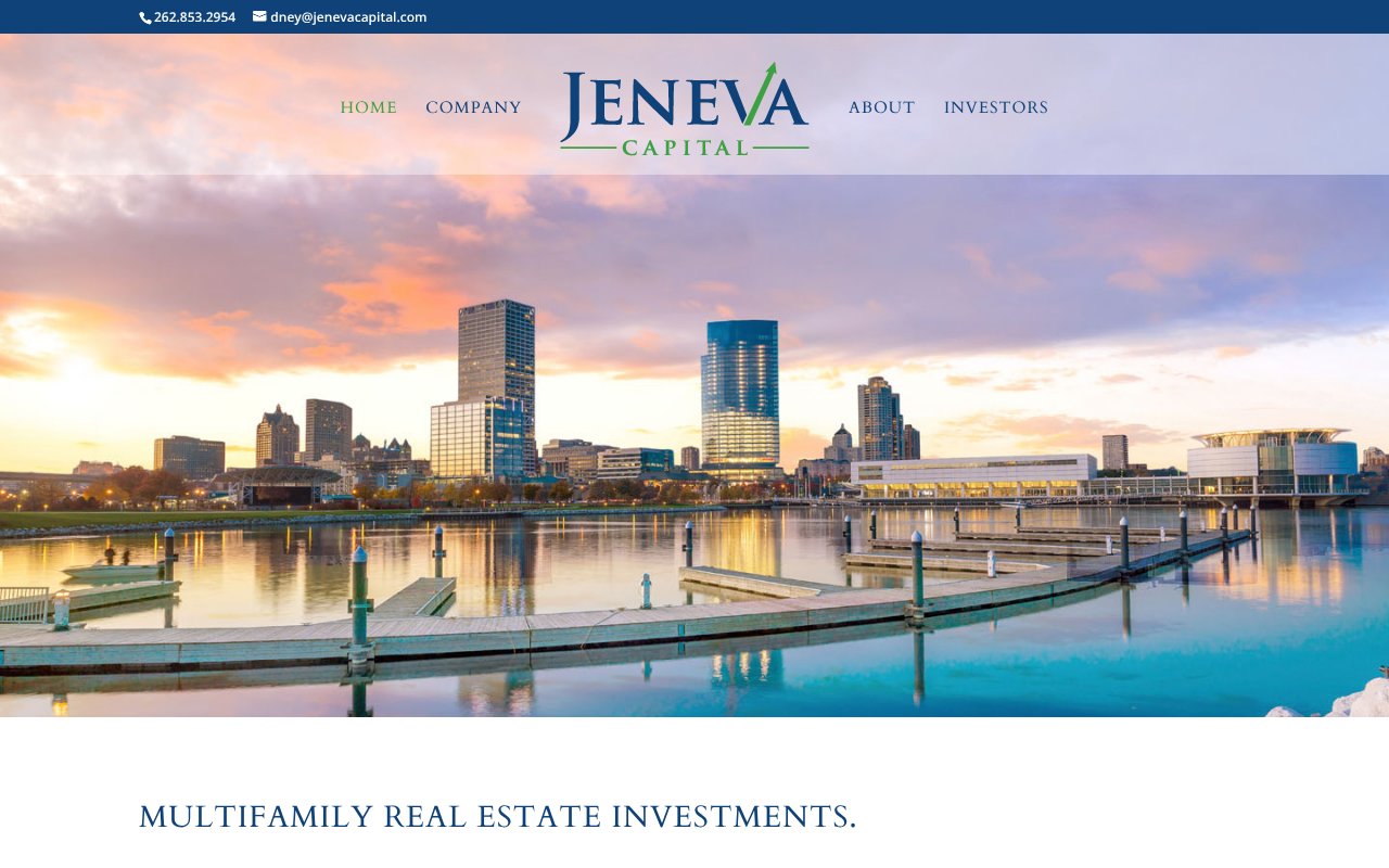 Screenshot of jenevacapital.com