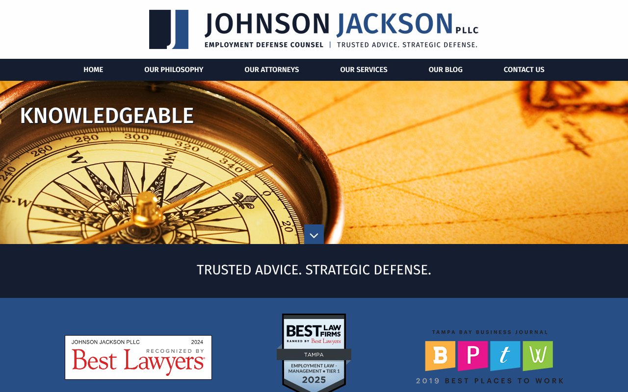 Screenshot of johnsonjackson.com