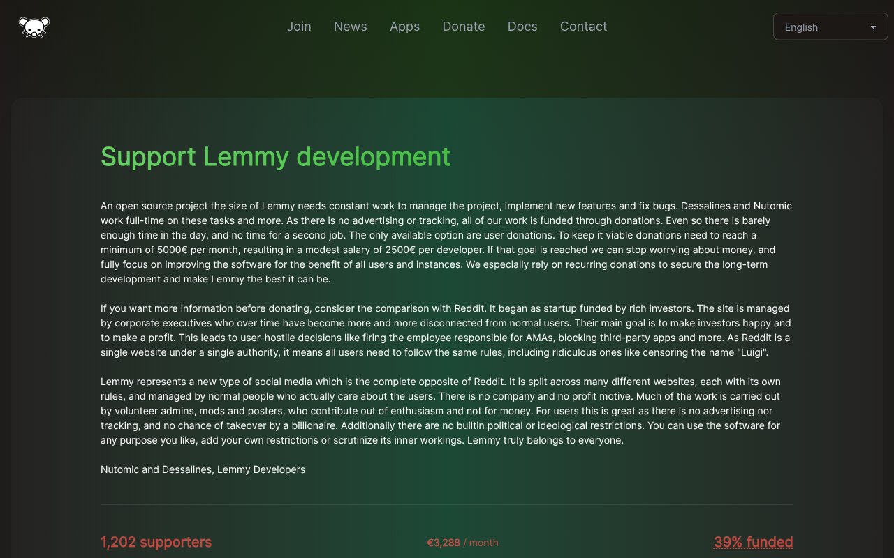 Screenshot of join-lemmy.org