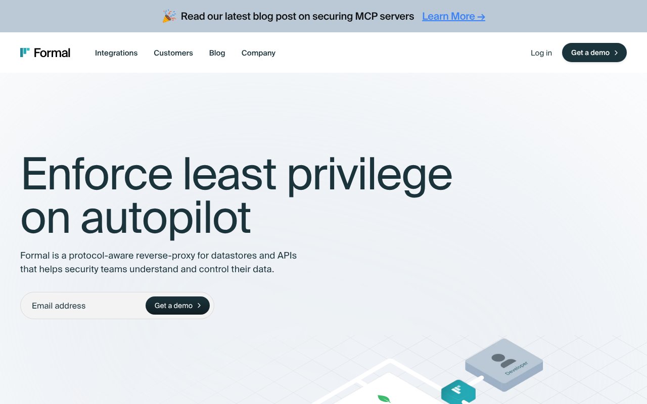 Screenshot of joinformal.com