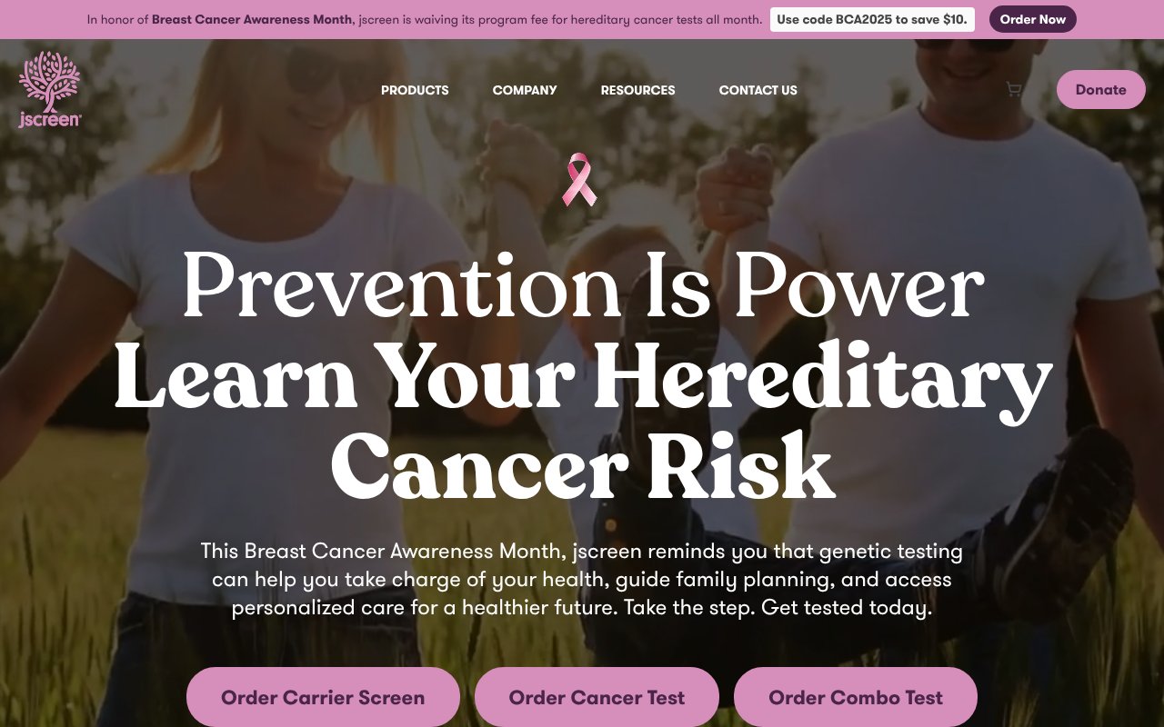 Screenshot of jscreen.org