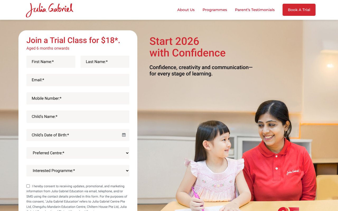 Screenshot of juliagabriel.com