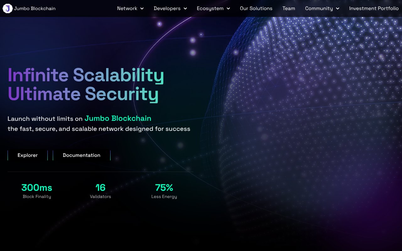 Screenshot of jumbochain.org