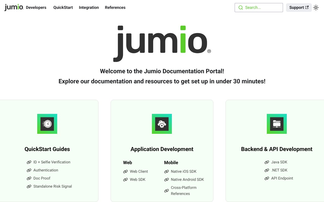 Screenshot of jumio.ai