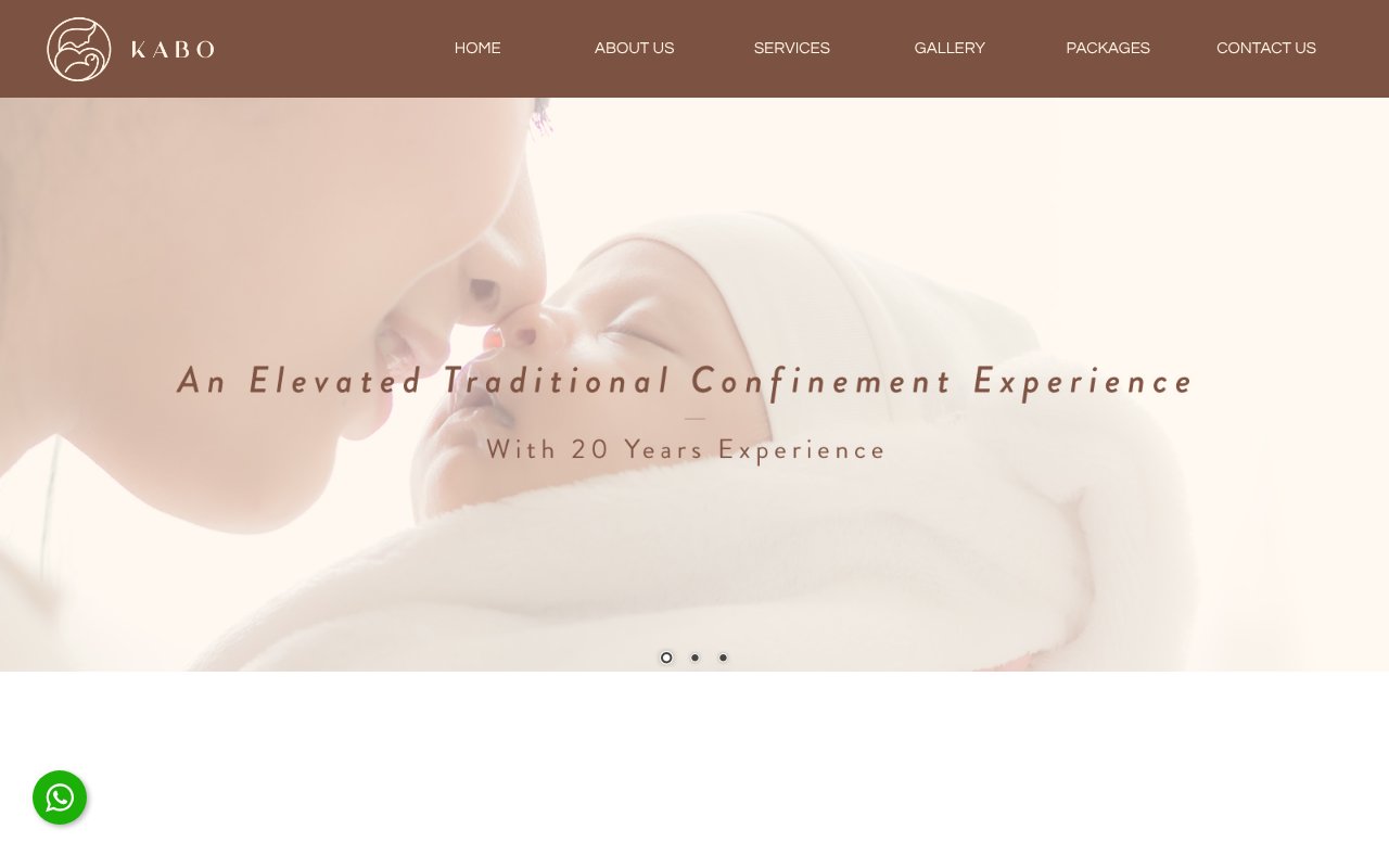 Screenshot of kaboconfinementcentre.com