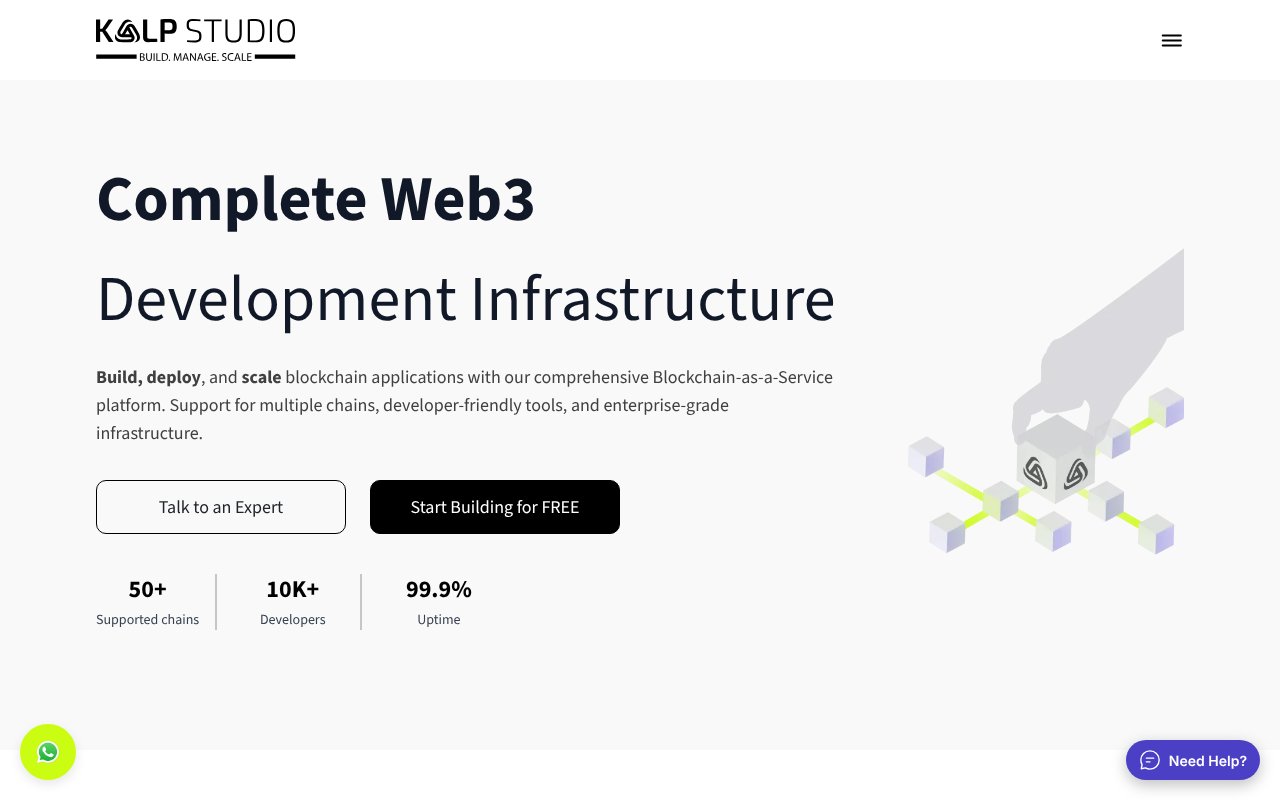 Screenshot of kalp.studio