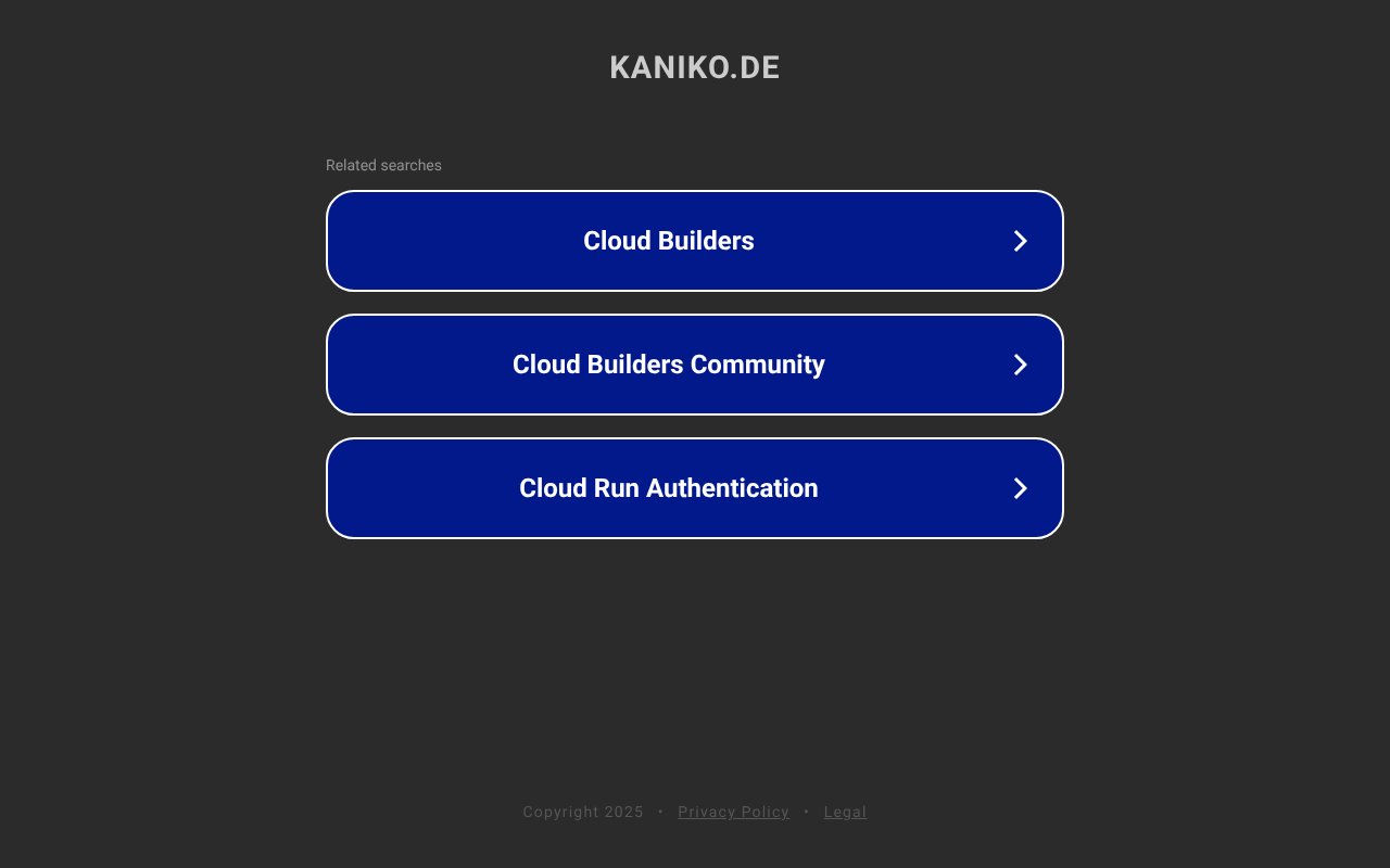 Screenshot of kaniko.de