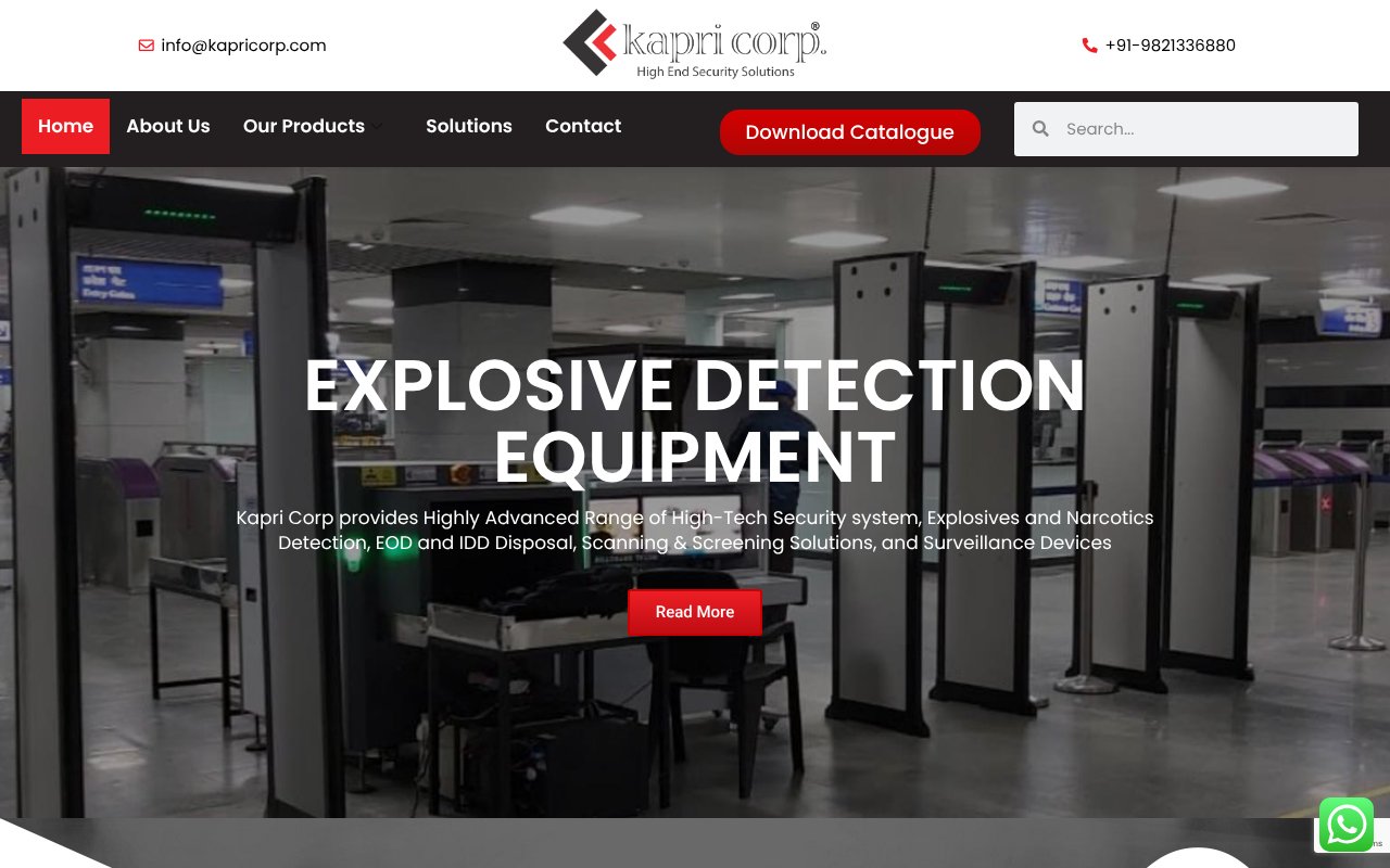 Screenshot of kapricorp.com