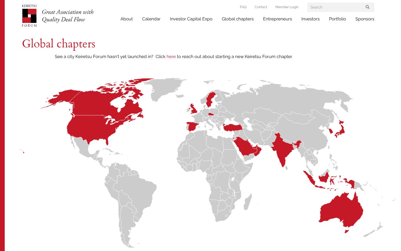 Screenshot of keiretsuforum.com