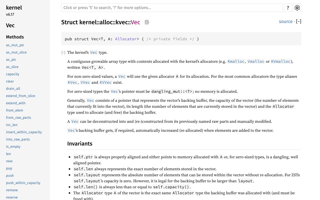 Screenshot of kernel.org