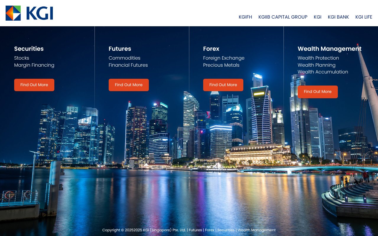 Screenshot of kgieworld.sg