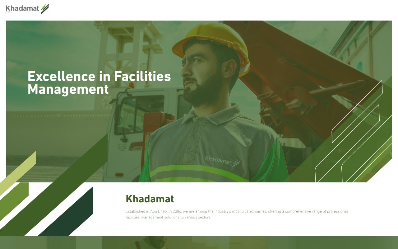 Screenshot of khadamatuae.com