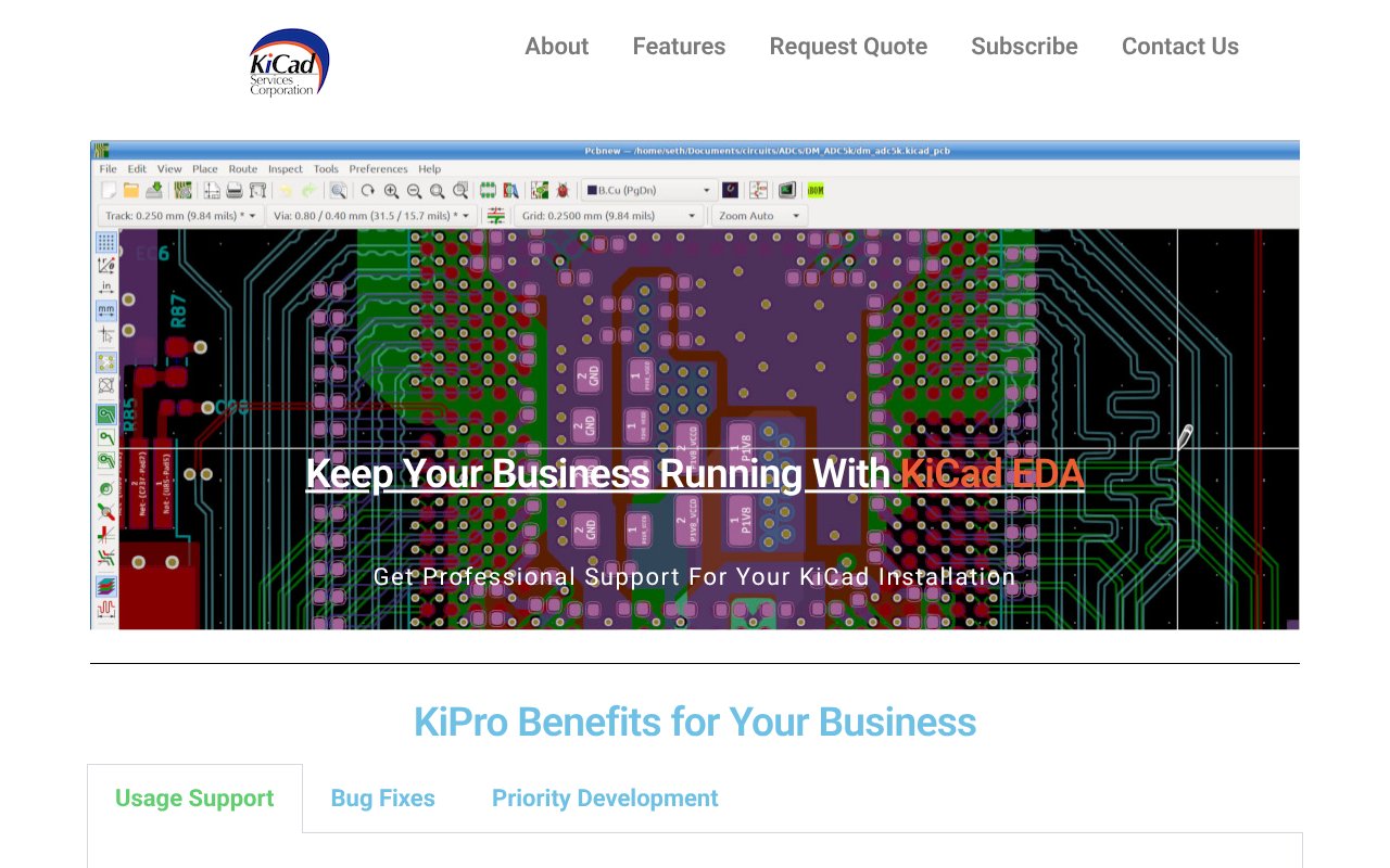 Screenshot of kipro-pcb.com