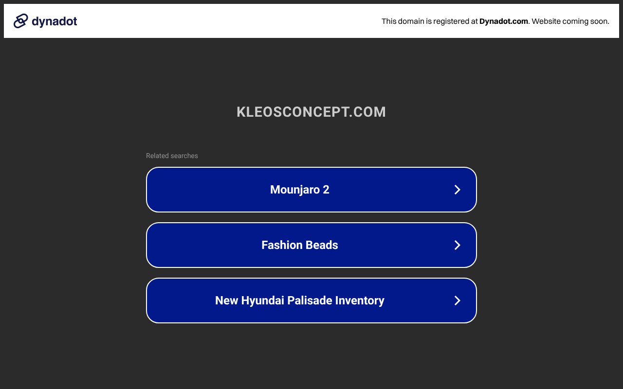 Screenshot of kleosconcept.com