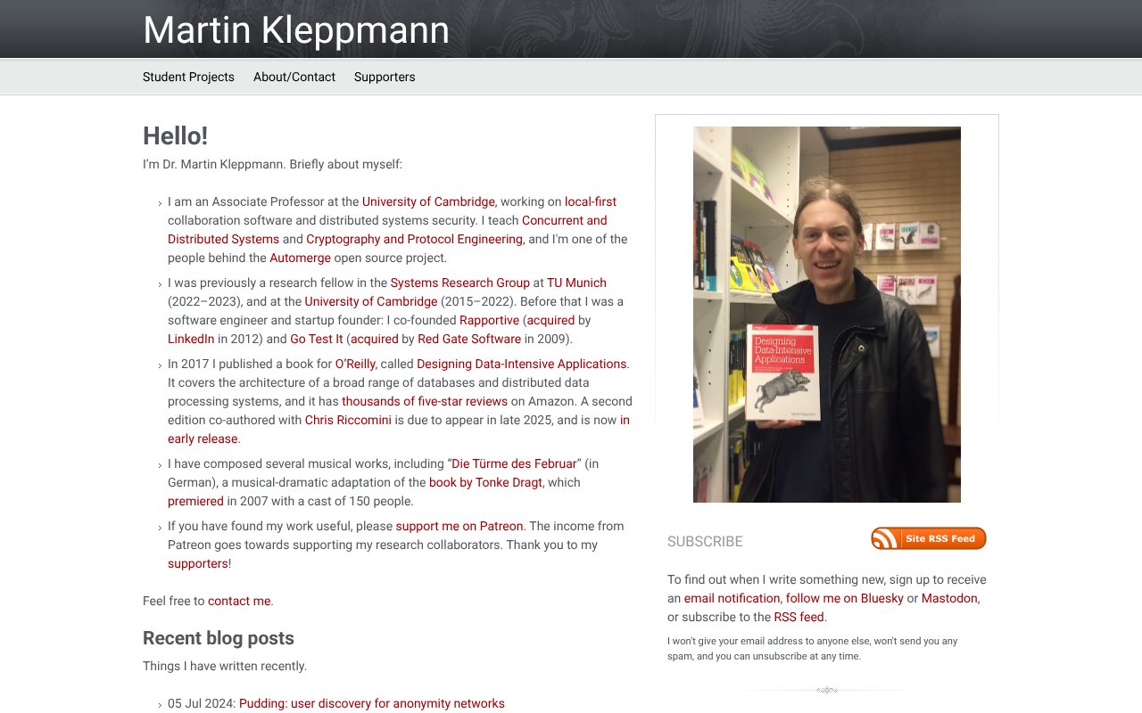 Screenshot of kleppmann.com