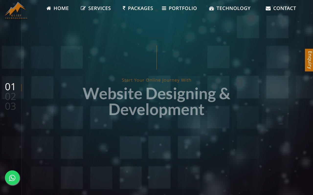 Screenshot of klifftechnologies.in