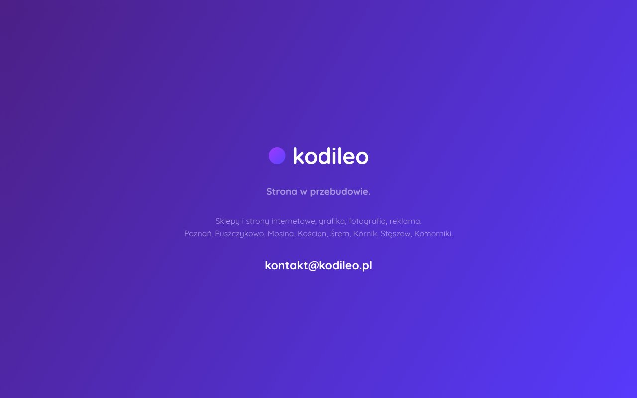 Screenshot of kodileo.pl