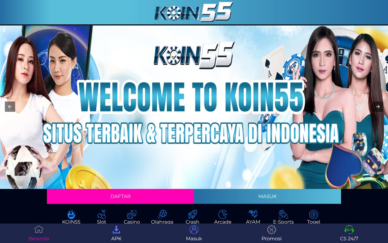 Screenshot of koin55.us