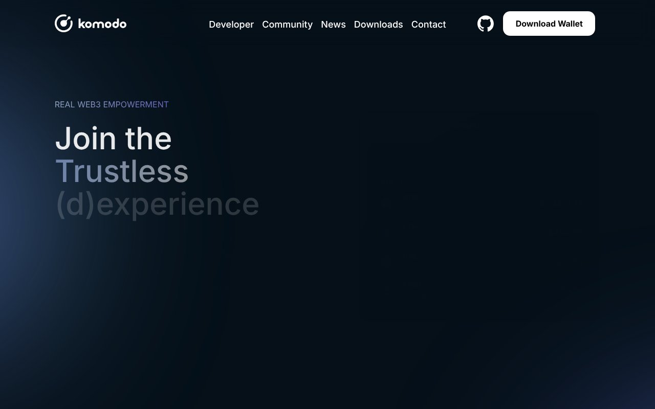 Screenshot of komodoplatform.com