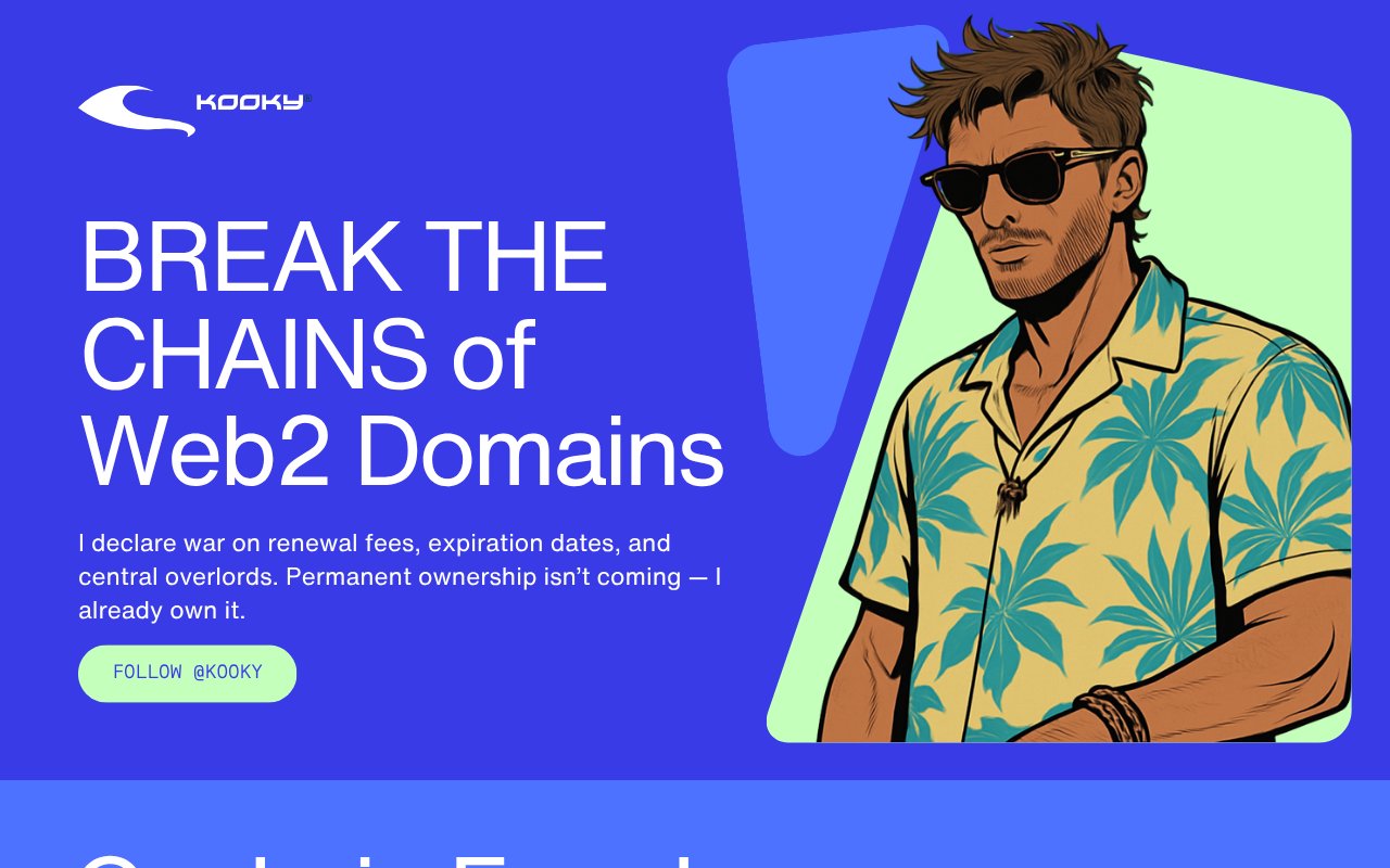 Screenshot of kooky.marketing