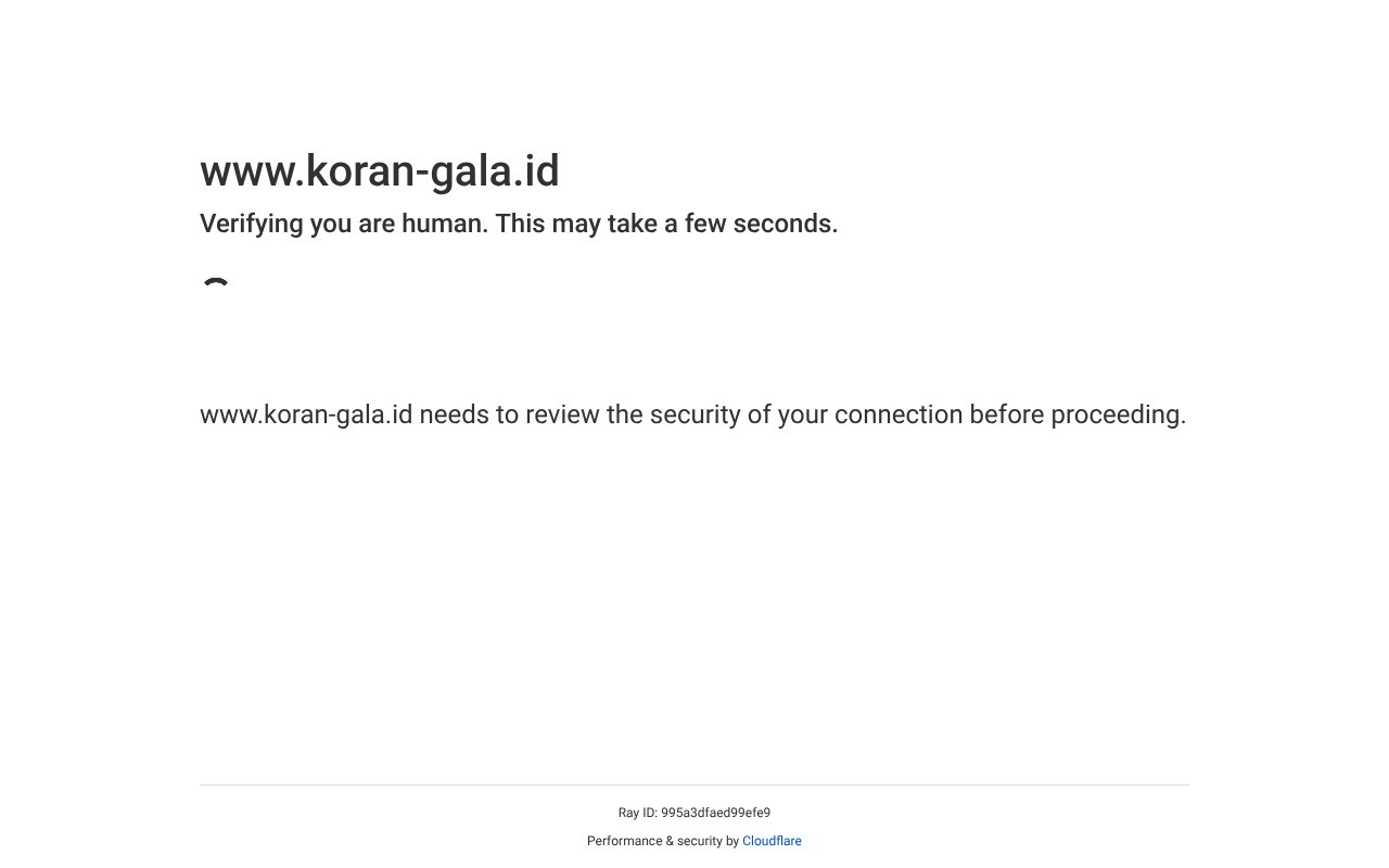 Screenshot of koran-gala.id