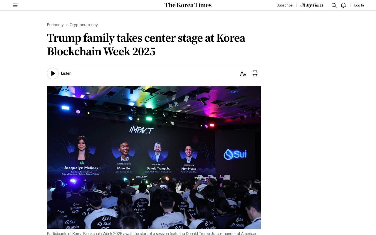 Screenshot of koreatimes.co.kr