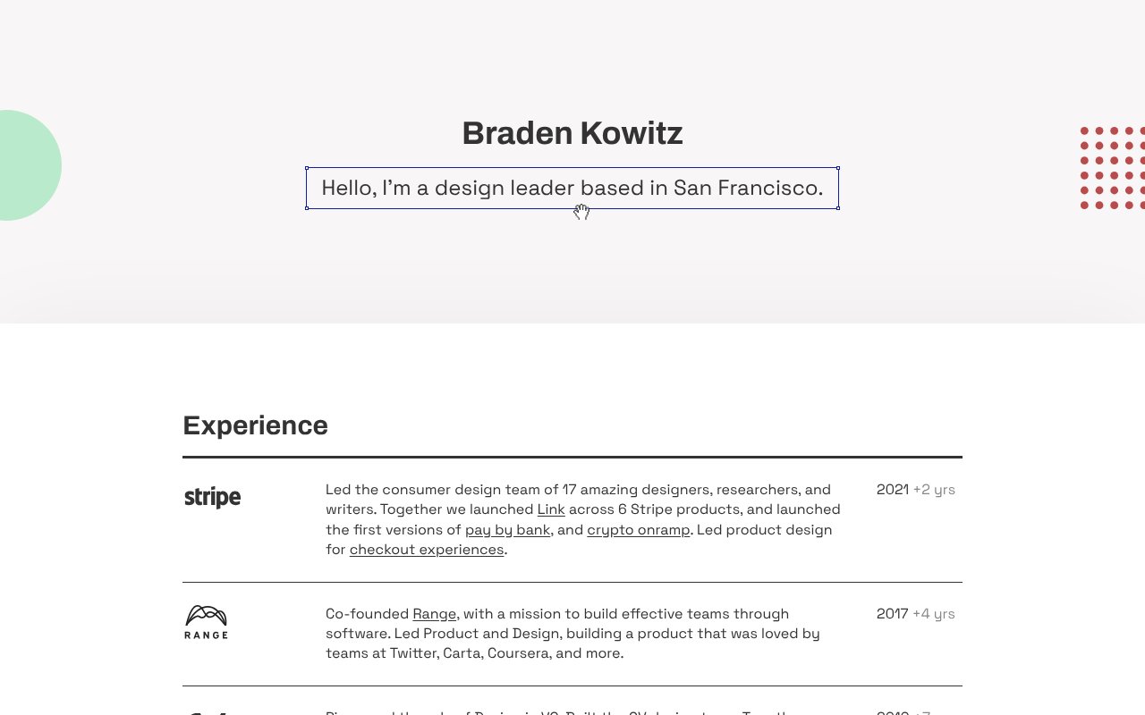 Screenshot of kowitz.co