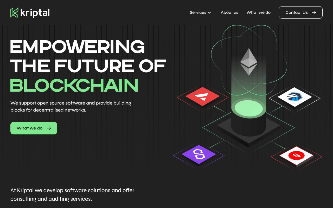 Screenshot of kriptal.io