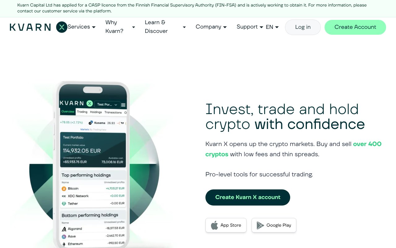 Screenshot of kvarnx.com