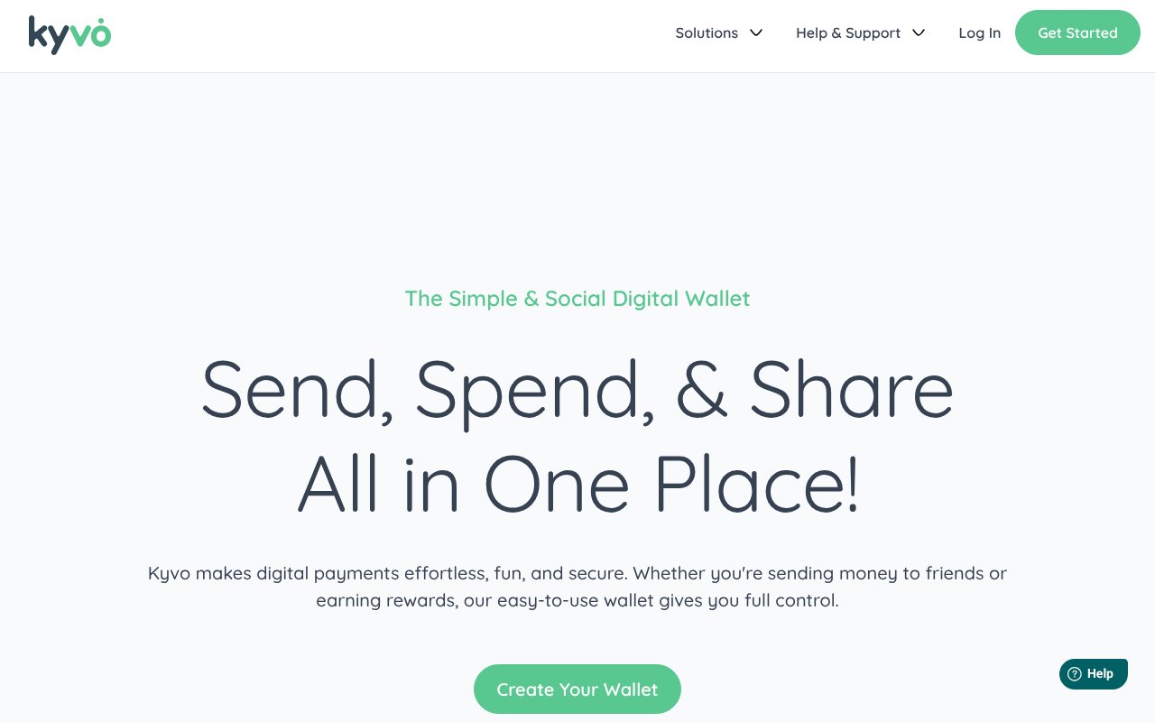 Screenshot of kyvo.io