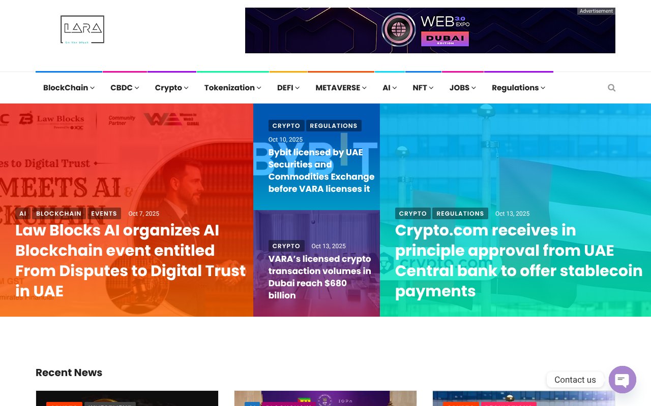 Screenshot of laraontheblock.com