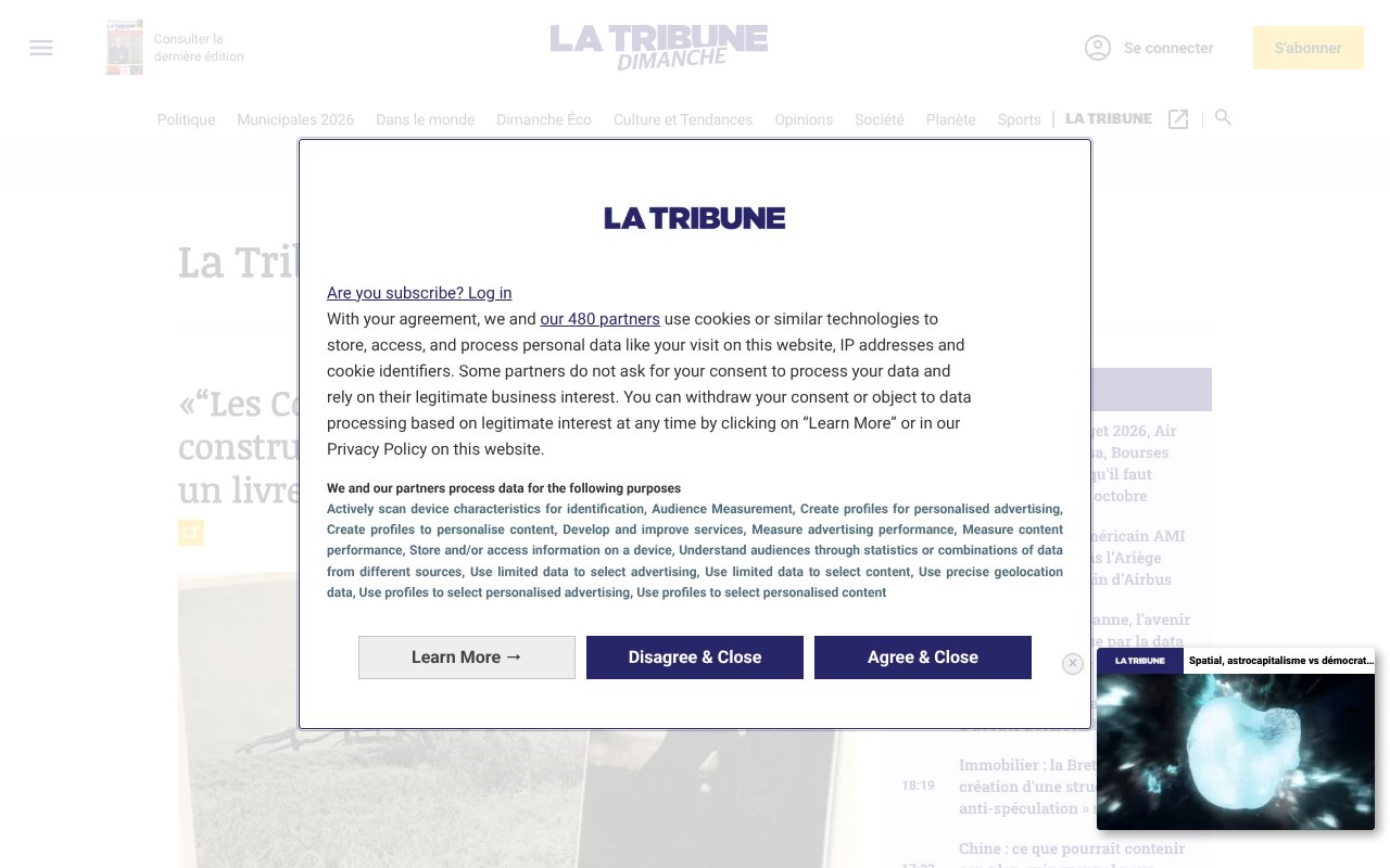 Screenshot of latribune.fr