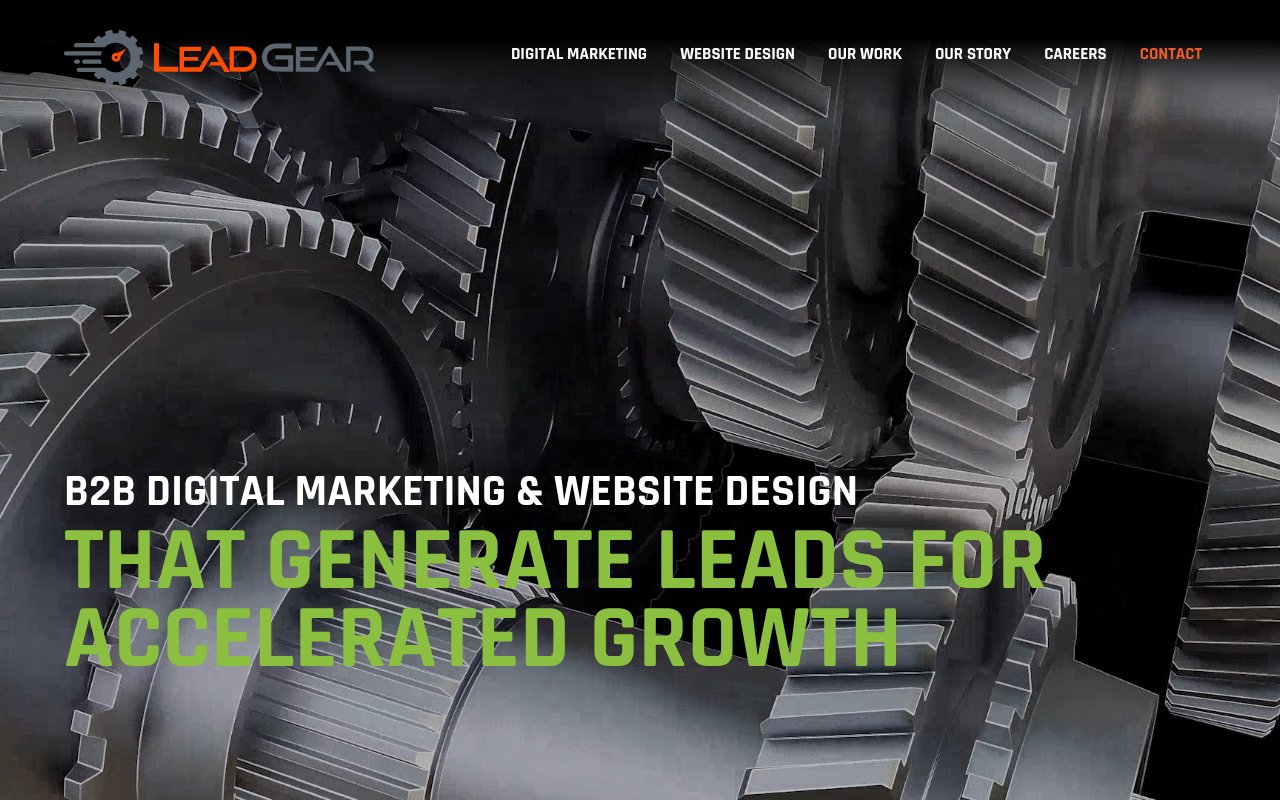 Screenshot of leadgear.com