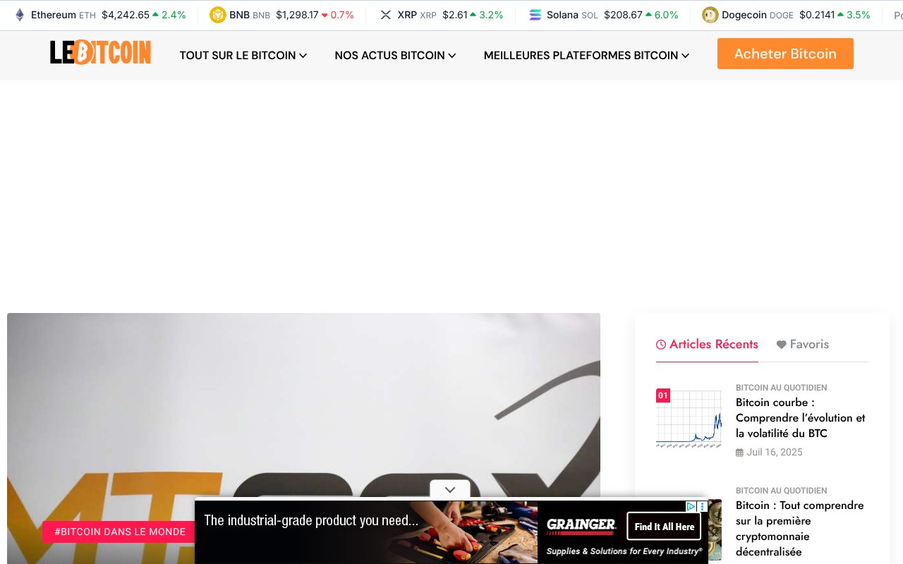 Screenshot of lebitcoin.fr