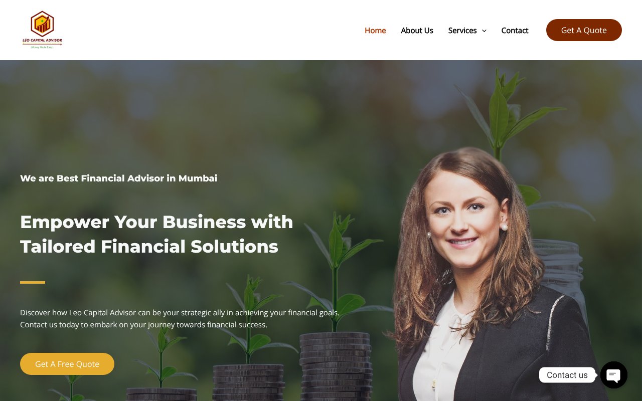Screenshot of leocapitaladvisor.in