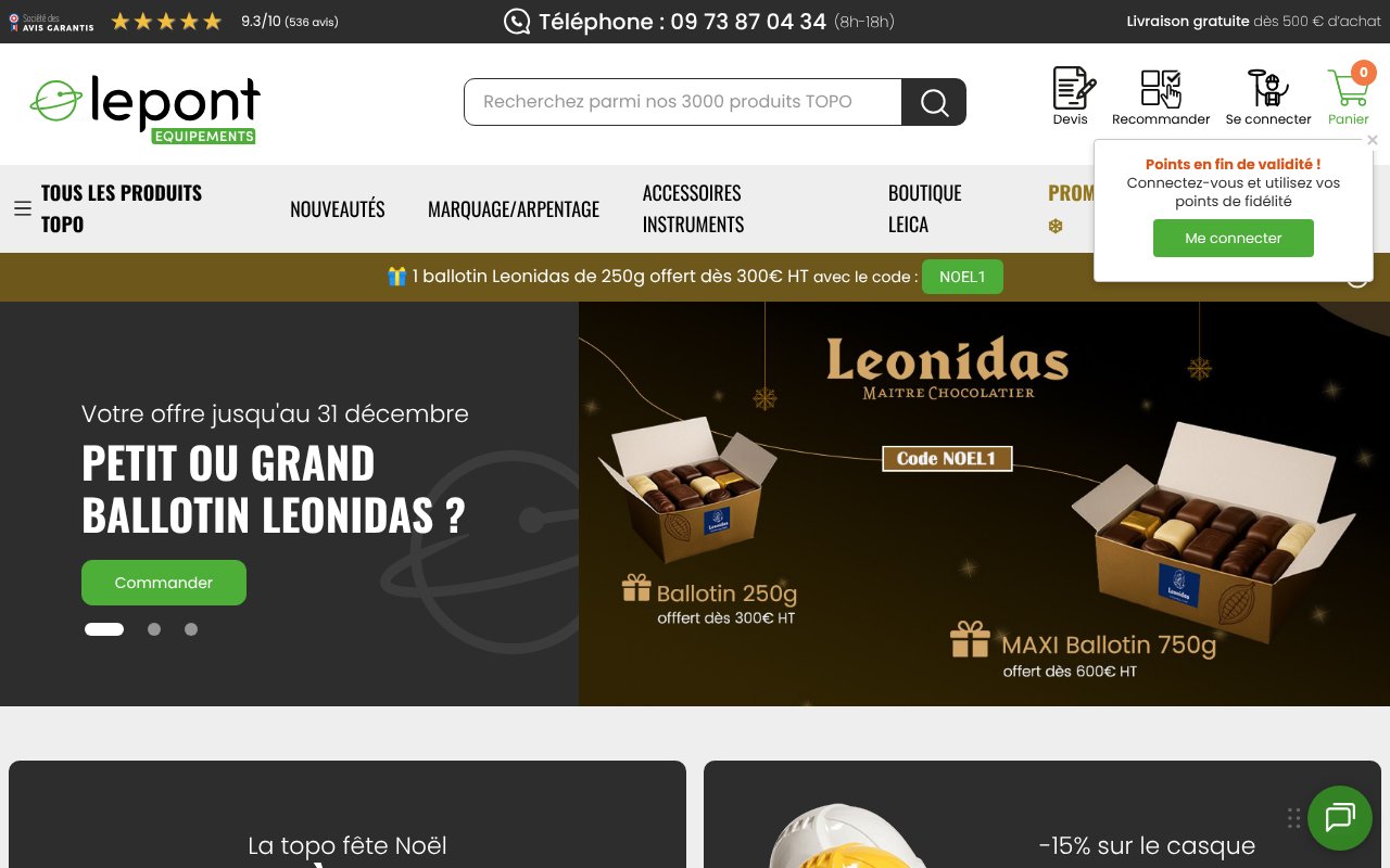 Screenshot of lepont.fr