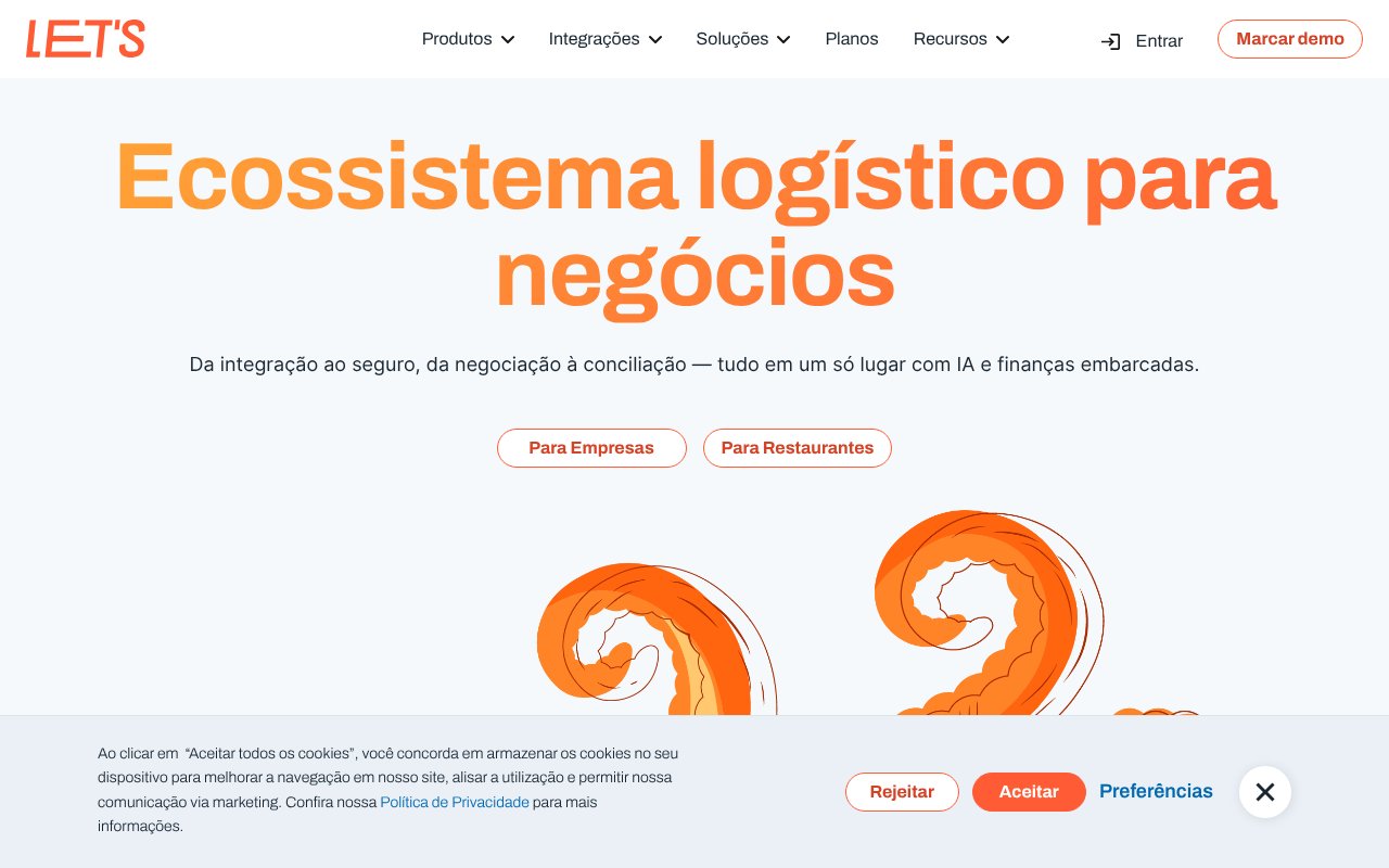 Screenshot of lets.delivery