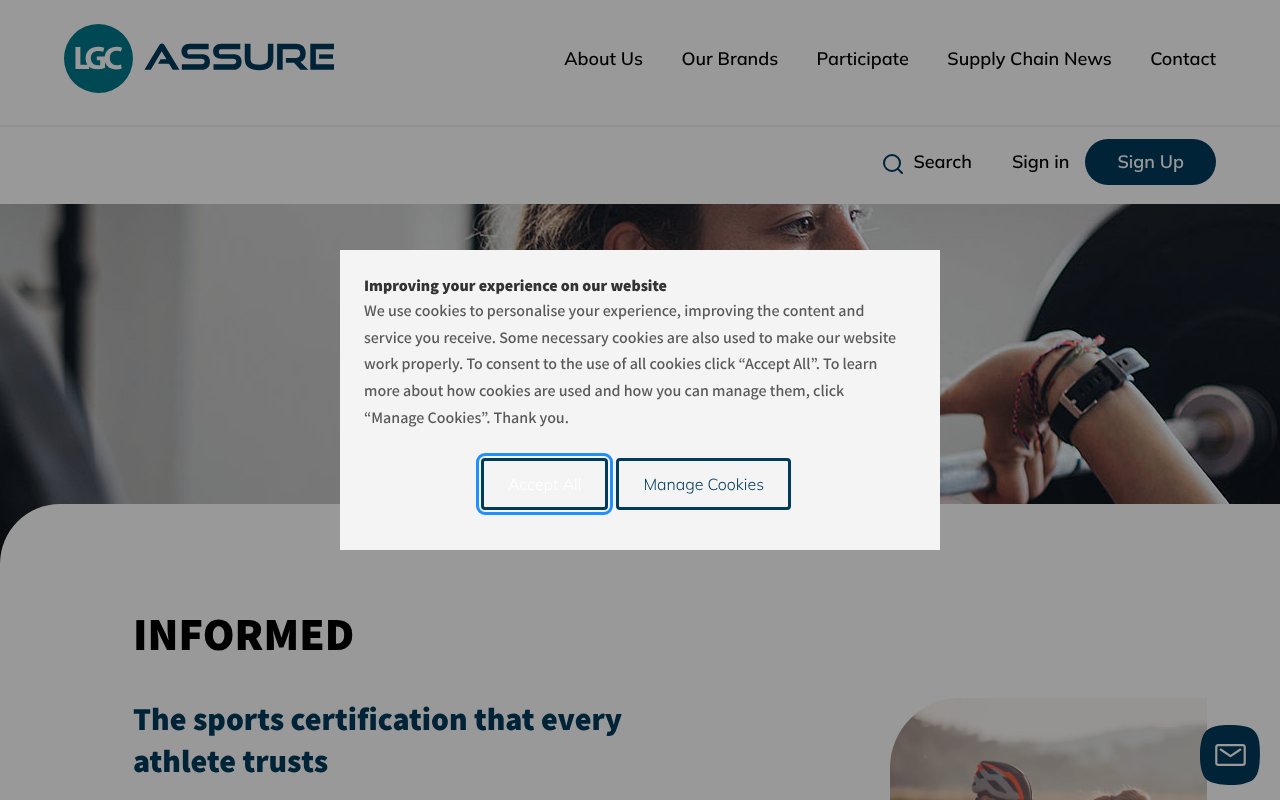 Screenshot of lgcassure.com