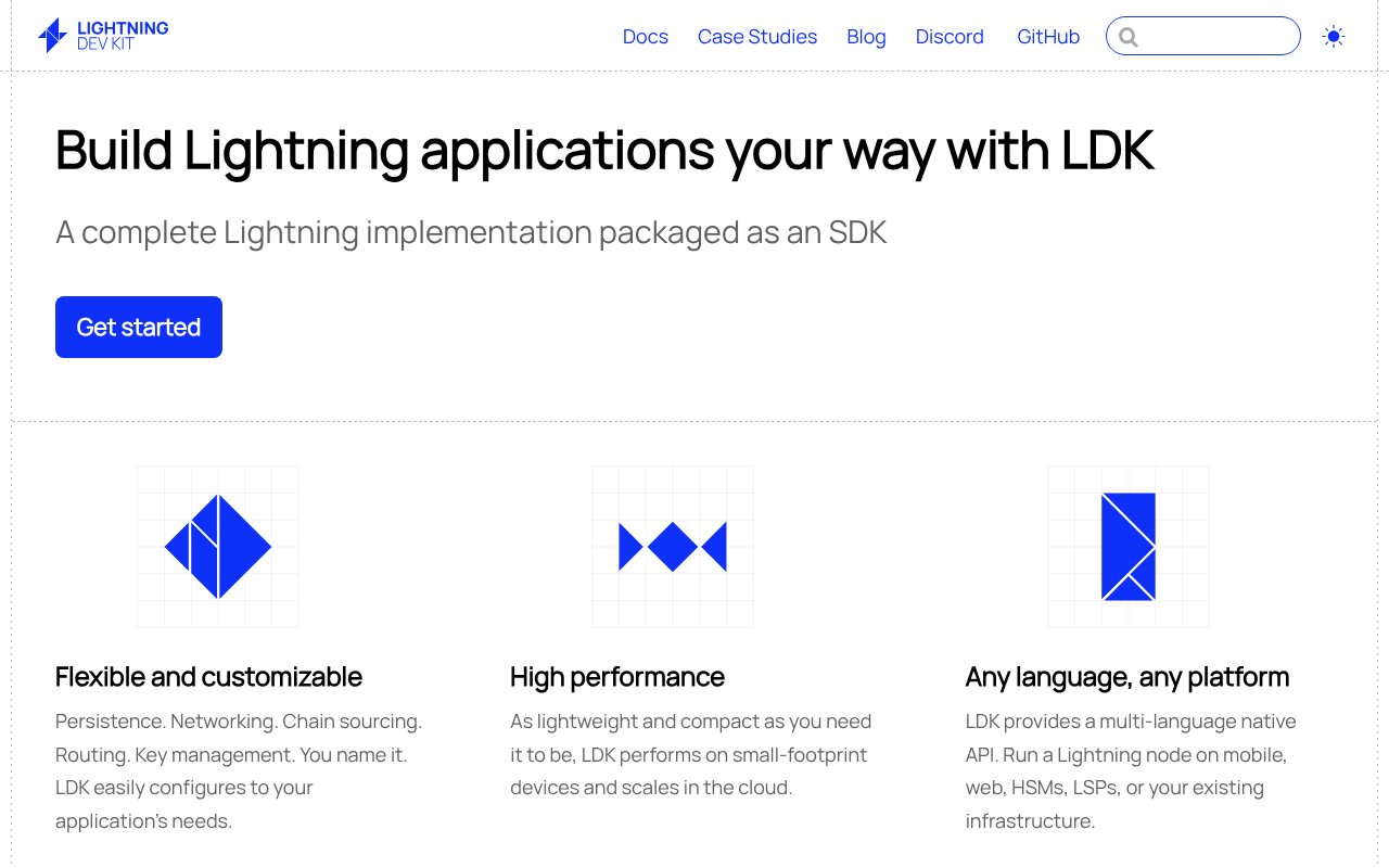 Screenshot of lightningdevkit.org