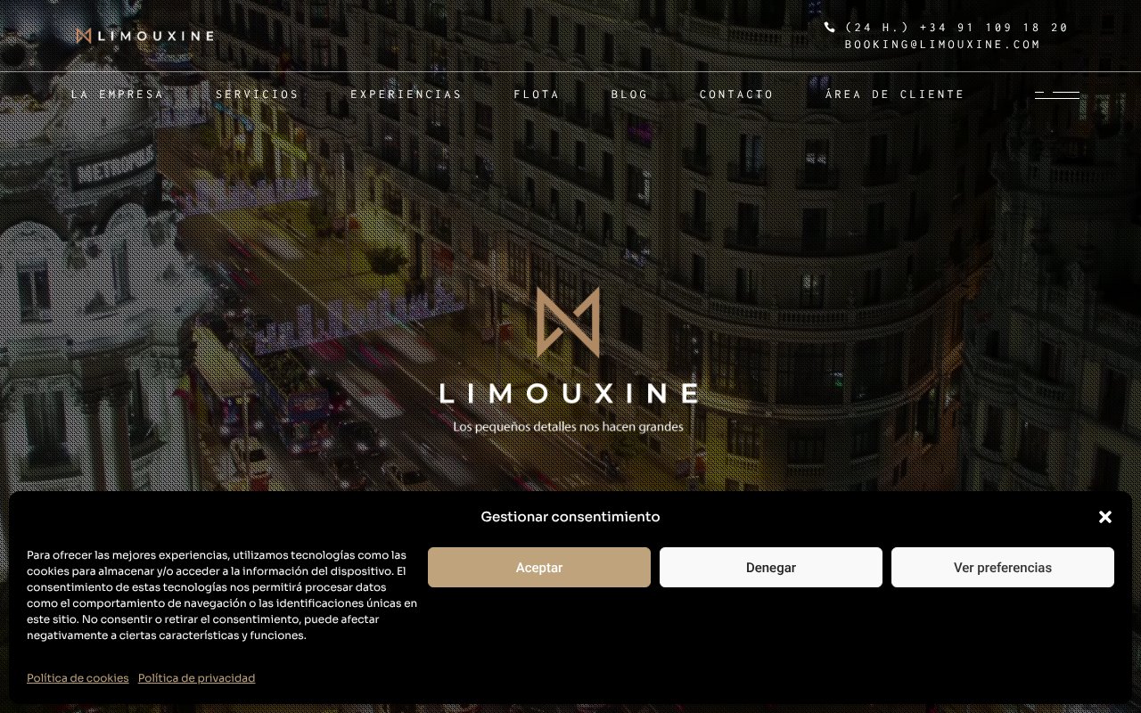 Screenshot of limouxine.com