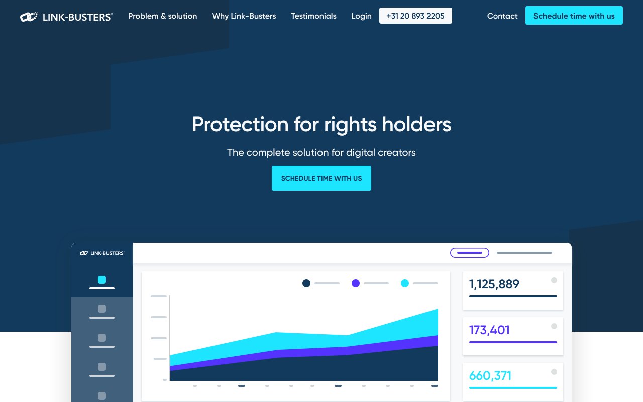 Screenshot of link-busters.com