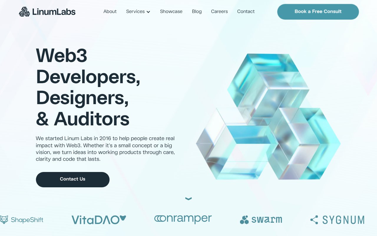 Screenshot of linumlabs.com