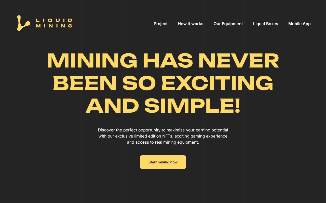 Screenshot of liquidmining.com