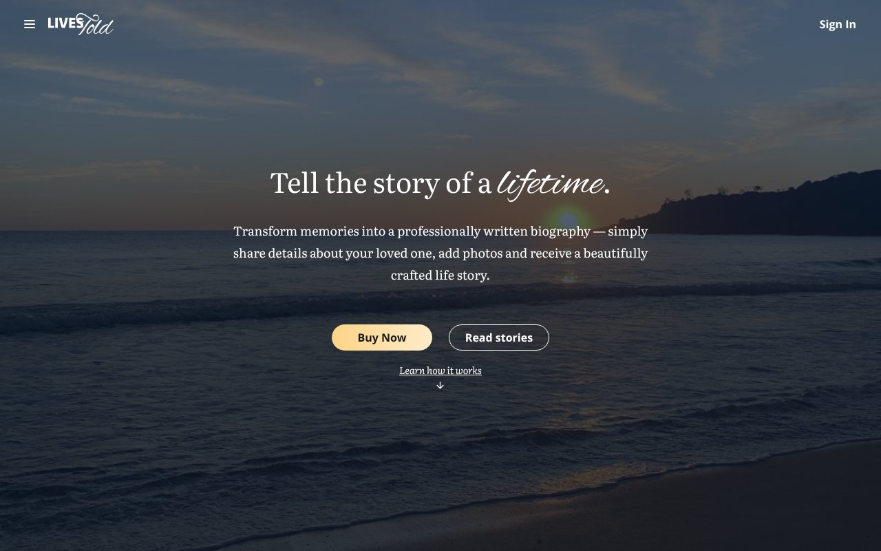 Screenshot of livestold.com