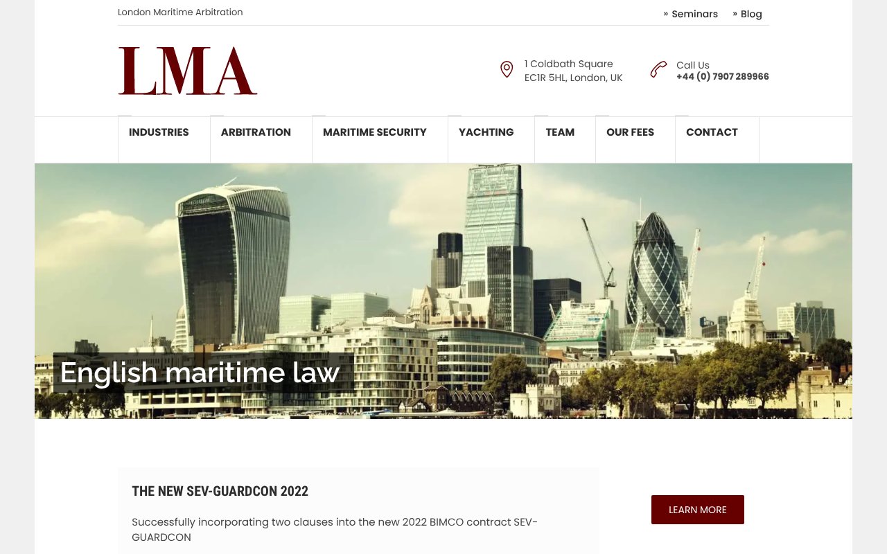 Screenshot of lmalegal.co.uk