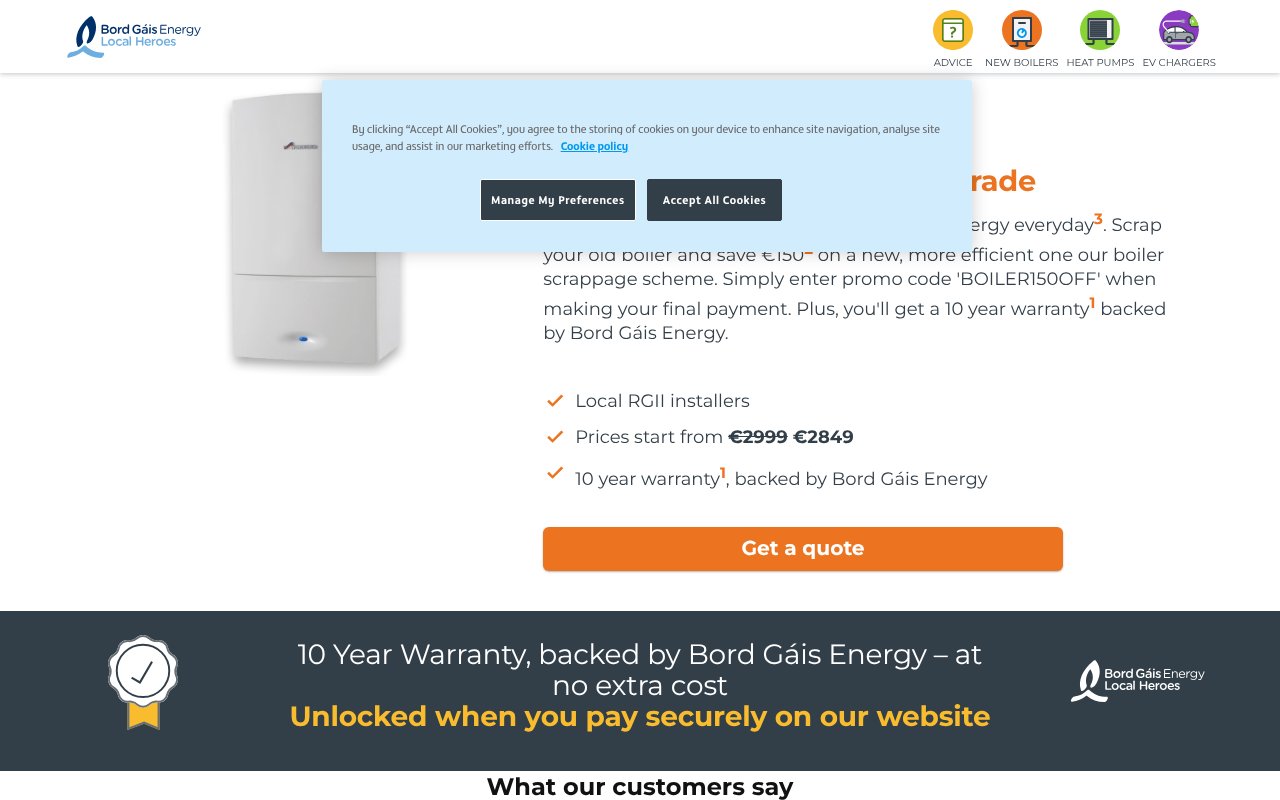 Screenshot of localheroes.ie