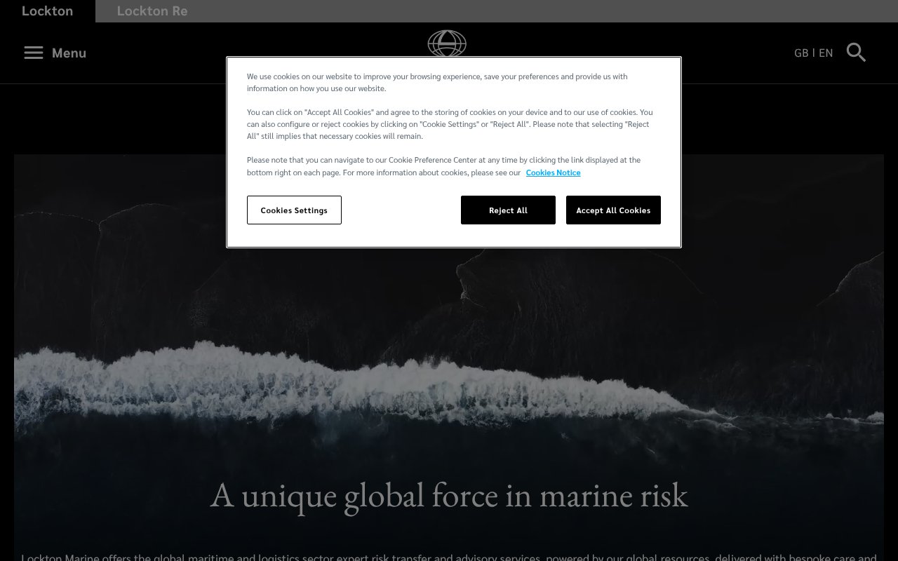 Screenshot of lockton.com