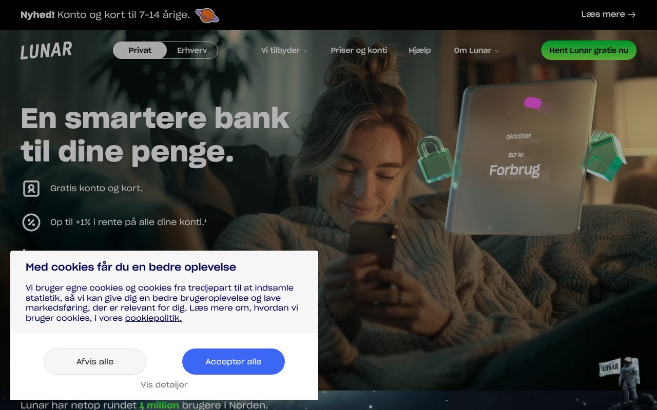 Screenshot of lunar.app