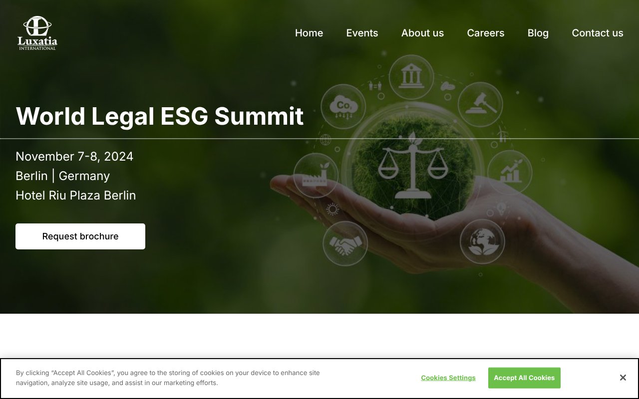 Screenshot of luxatiainternational.com